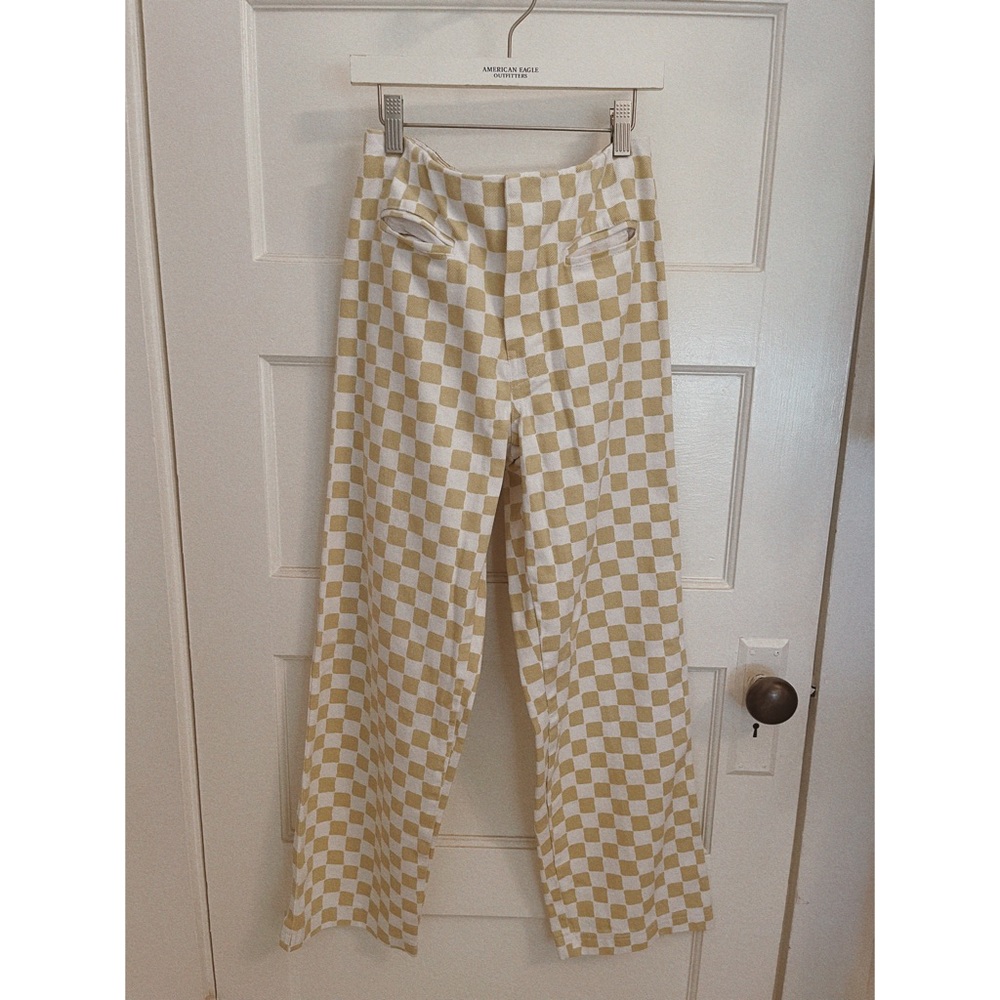 Holiday by Emma Mulholland Check Cocomo Pant in Cream